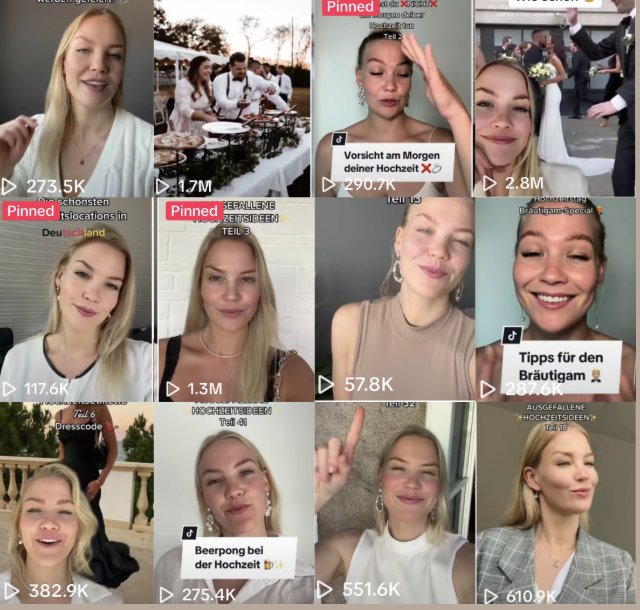 Multiple creatives past one million views on the same brand account